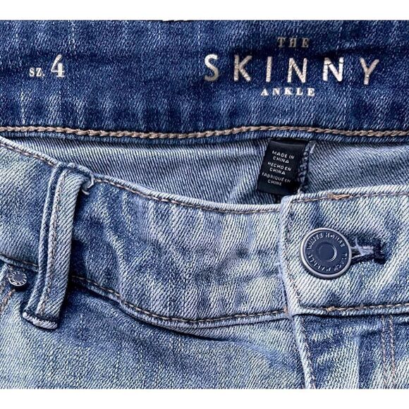 White House Black Market WHBM Released-Hem Skinny
Ankle Jeans, Size 4 - Picture 8 of 16
